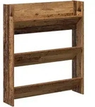 vidaXL Schuhregal Wandmontage Altholz-Optik 80x18x90 cm Holzwerkstoff