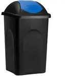 Stefanplast&reg; Abfalleimer Schwingdeckel Blau 60 L