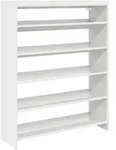 vidaXL Schuhregal Wei&szlig; 80x25x100 cm Holzwerkstoff