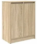 vidaXL Schuhschrank Sonoma-Eiche 57x34x76 cm Holzwerkstoff