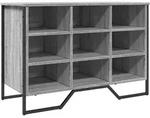 vidaXL Schuhregal Grau Sonoma 90x38x61,5 cm Holzwerkstoff