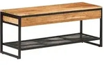 vidaXL Schuhbank 110x35x45 cm Massivholz Akazie und Eisen