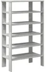 vidaXL Schuhregal Betongrau 61x32x105 cm Holzwerkstoff