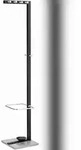 ALCO Standgarderobe Metall lackiert 35x36x178cm schwarz