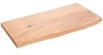 vidaXL Wandregal Hellbraun 60x30x2 cm Massivholz Eiche Behandelt