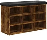 vidaXL Schuhbank R&auml;uchereiche 82x32x50 cm Holzwerkstoff
