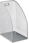 Relaxdays Stehsammler Metall, DIN A4, Stehordner breit, Mesh, Zeitschriftensammler