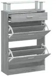 vidaXL Schuhschrank Grau Sonoma 63x24x104 cm Holzwerkstoff