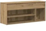 vidaXL Schuhbank Artisan-Eiche 102x30,5x45 cm Holzwerkstoff