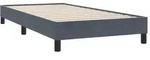vidaXL Bettgestell ohne Matratze Dunkelgrau 100x220 cm Samt