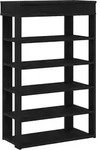 vidaXL Schuhregal Schwarz 60x30x98 cm Holzwerkstoff