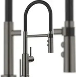 BLANCO GmbH + Co KG BLANCO CATRIS-S Flexo K&uuml;chenarmatur Hochdruck satin dark steel