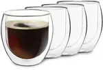 Feelino DUOS Jumbo doppelwandiges Thermoglas 310ml Borosilikatglas handgemacht