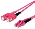 TELEG&Auml;RTNER LWL Adapterkabel 2x G50/125 OM4, 1x SC Duplex - 1x LC Duplex,...