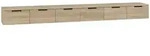 vidaXL Wandschr&auml;nke 2 Stk. Sonoma-Eiche 102x30x20 cm Holzwerkstoff