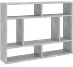 vidaXL Wandregal Betongrau 75x16x55 cm Holzwerkstoff