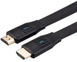 VALUE 8K HDMI Ultra HD Kabel mit Ethernet, flach, ST/ST, schwarz, 1 m