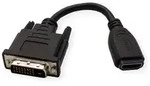 VALUE HDMI-DVI Adapterkabel, HDMI BU / DVI-D ST