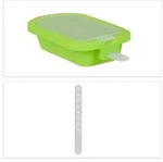 Relaxdays Eisformen 4er Set, Silikon, Eis am Stiel, Wassereis, Speiseeis, BPA frei,