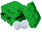Relaxdays Eisw&uuml;rfelform, 2er Set, wiederverwendbar, aus Silikon, 4,5 cm Kugeln, 4