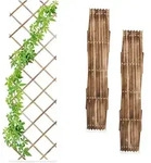 Relaxdays Rankgitter, ausziehbar, 3er Set, Rankhilfe Kletterpflanzen, 180x60 cm,