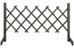 vidaXL Garten-Rankzaun Grau 120x60 cm Massivholz Tanne