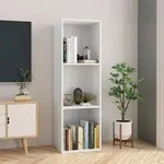 vidaXL B&uuml;cherregal/TV-Schrank Wei&szlig; 36x30x114 cm Holzwerkstoff