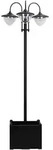 Outsunny - Solar Gartenlaterne - L60 x B55 x H189 cm - schwarz