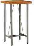 vidaXL Massiver Stehtisch aus recyceltem Teakholz, 60 x 60 x 107 cm, Atlas