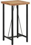 vidaXL Bartisch 55x55x107 cm Massivholz Akazie und Eisen