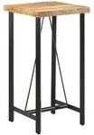 Bartisch 55x55x107 cm, Modell Orion Horizon aus massivem Mangoholz und Eisen