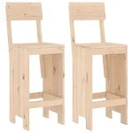 vidaXL Barhocker 2 Stk. 40x48,5x115,5 cm Massivholz Kiefer