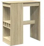vidaXL Bartisch mit Regal Sonoma-Eiche 90x47,5x103,5 cm Holzwerkstoff