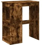 vidaXL Bartisch mit Regal R&auml;uchereiche 90x47,5x103,5 cm Holzwerkstoff