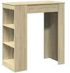 vidaXL Bartisch mit Regal Sonoma-Eiche 95x47x103,5 cm Holzwerkstoff