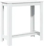 vidaXL Bartisch Wei&szlig; 102x50x103,5 cm Holzwerkstoff