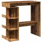 vidaXL Bartisch mit Regal Altholz-Optik 100x48x101,5 cm
