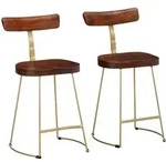 vidaXL Barhocker 2 Stk. 49x43x79 cm Mango Massivholz