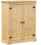 vidaXL Schuhschrank Corona 86x38,5x108 cm Massivholz Kiefer