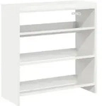 vidaXL Schuhregal Wei&szlig; 60x25x62 cm Holzwerkstoff