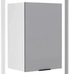 VCM K&uuml;chenm&ouml;bel H&auml;ngeschrank Fasola Wei&szlig; / Anthrazit H. 60 x B. 40 x T. 31 cm