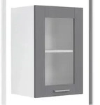 VCM K&uuml;chenm&ouml;bel H&auml;ngeschrank Colura Wei&szlig; / Anthrazit H. 60 x B. 40 x T. 31...