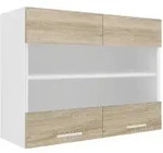 VCM K&uuml;chenm&ouml;bel H&auml;ngeschrank Esilo Wei&szlig; / Sonoma-Eiche H. 60 x B. 80 x T....