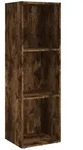 vidaXL B&uuml;cherschrank/TV-Schrank R&auml;uchereiche 36x30x114cm Holzwerkstoff