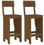 vidaXL Barhocker 2 Stk. Honigbraun 40x48,5x115,5 cm Massivholz Kiefer