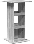 vidaXL Bartisch mit Ablagen Grau Sonoma 60x60x102 cm Holzwerkstoff