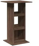 vidaXL Bartisch mit Ablagen Braun Eiche 60x60x102 cm Holzwerkstoff