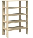 vidaXL Schuhregal Sonoma-Eiche 61x32x87,5 cm Holzwerkstoff