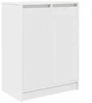 vidaXL Schuhschrank Wei&szlig; 57x34x76 cm Holzwerkstoff