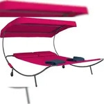 VCM Sonnenliege Bindox Rot H. 137 x B. 180 x T. 200 cm